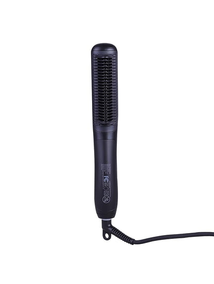 Prospera Fast Hair Straightener Brush Comb Ceramic Hair Straightener with 6 Temps, Auto-Off  Anti-Scald, PTC Heating Technology, Black
