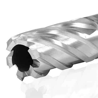 Shank HSS Annular Drill Bit 12-42x30mm TiN Coated Hollow Drill Bit for Metal Cutting Weldon Shank Core Drill Bit
