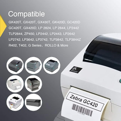 BETCKEY - 4" x 3" (102 mm x 76 mm) Shipping  Multipurpose Labels Compatible with Zebra  Rollo Label Printer,Premium Adhesive  Perforated 1 Rolls, 500 Labels