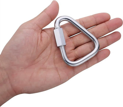 Delta Quick Link Triangle Locking Carabiner Clips 516" M8 8MM