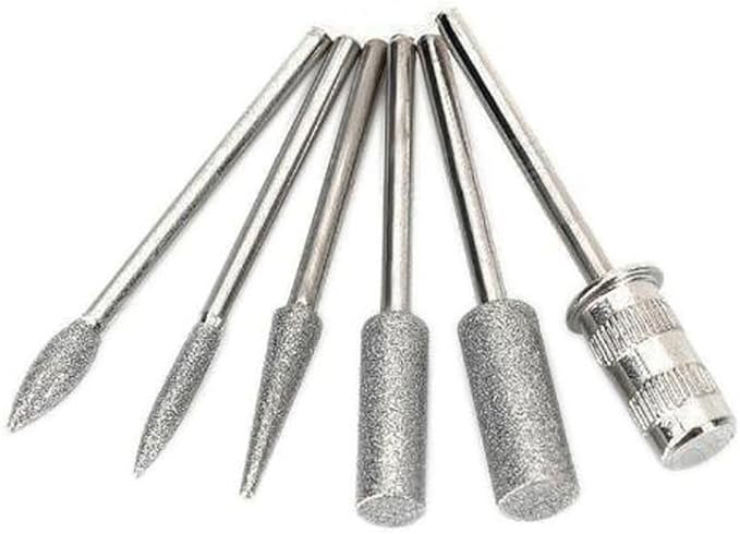 6pc Nail Drill Bits for Machine Replacement 332" Shank Size Acrylic Art