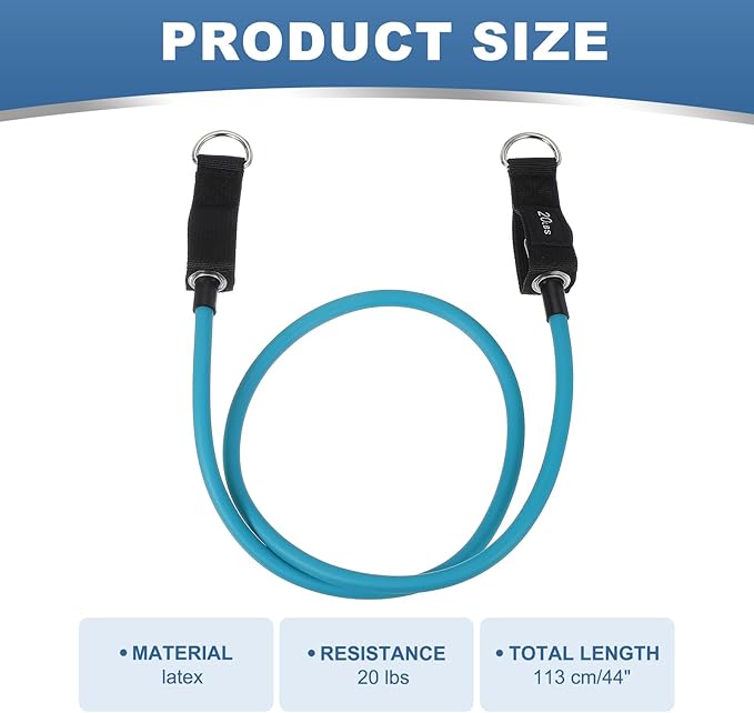 PATIKIL Resistance Tube Bands, Stackable Single Resistance Band Exercise Band Stretch Band for Working Out Man Home