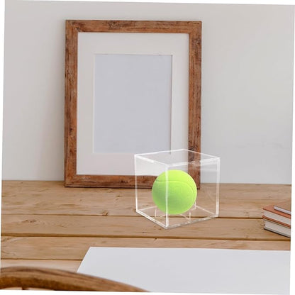 Baseball Display Cube Acrylic Box for Collectibles Sports Card Storage
