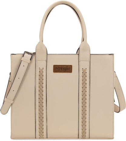 Montana West × Wrangler Tote Bags Purses for Women Work Top-Handle Handbags with Strap.