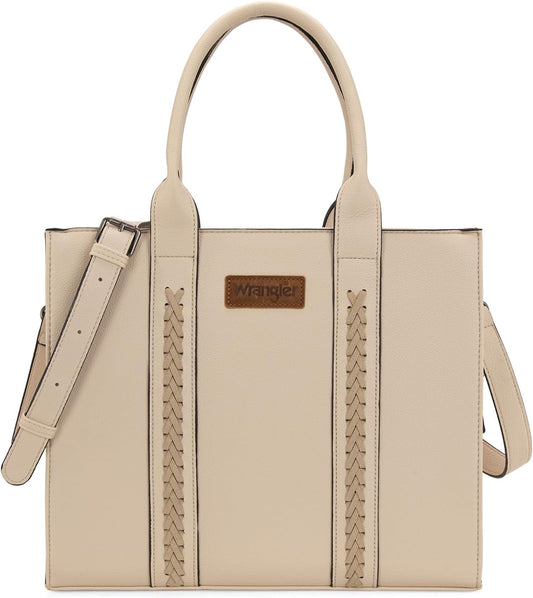 Montana West × Wrangler Tote Bags Purses for Women Work Top-Handle Handbags with Strap.