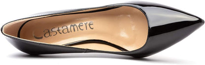 Castamere Womens Basic High Heels Pumps Slip On Pointy Toe Stilettos 10CM Heel