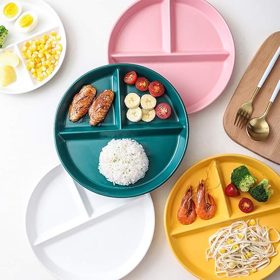 Household Ceramic Dinner Plates, Daily Use Serve Customer Store Dinner Sets Appetiser Dishes Jam  Mustard Pots Dessert Plates (Color : White, Size : 20cm)