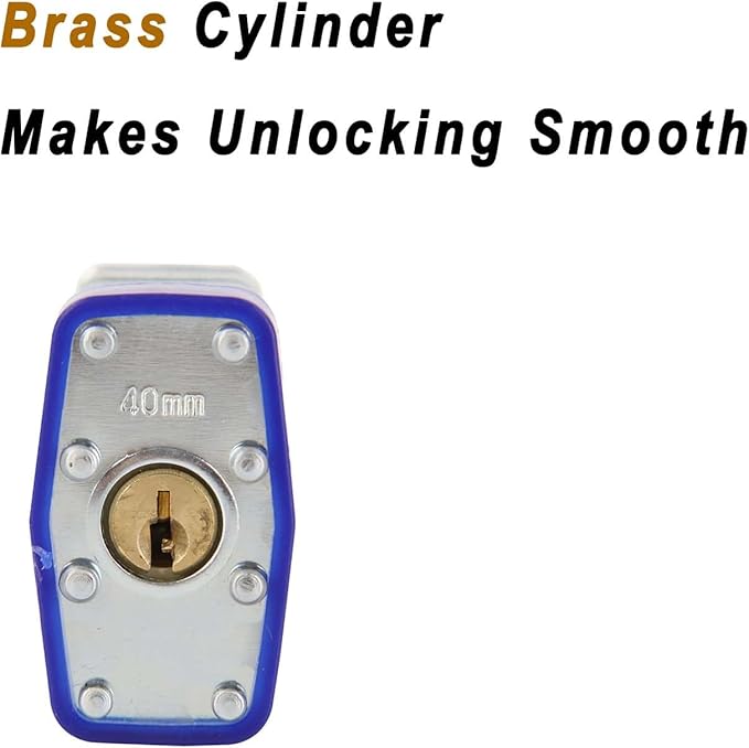 SEPOX¬Æ Trinity Keyed-Alike Padlocks Outdoor, Reinforced Laminated Steel Body Heavy-Duty 1-9/16" 40MM, Uncuttable Standard Shackle, 3-Pcs-Pack, 6-Pcs Same Keys, for Gym Locker,Toolbox, Shed, Storage