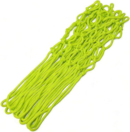 Glow in the Dark Basketball Net 12 Loops Nylon Hoop Net Replacement Heavy Duty Outdoor Luminous Basket Ball Net Green