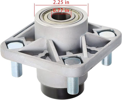 WFLNHB 2 Pack Front Wheel Hub Assembly with Bearings Replacement for Club Car Precedent Ds 2003.5 102357701