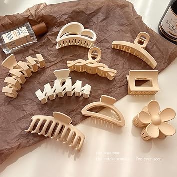 Accessories Headwear Styling Tools for Party Wedding,Hair Barrette Clamps for Thick Thin Hair, Fashion Hair (49Keel - Beige)