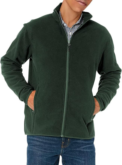 Essentials Men's Full-Zip Fleece Jacket (Available in Big & Tall)