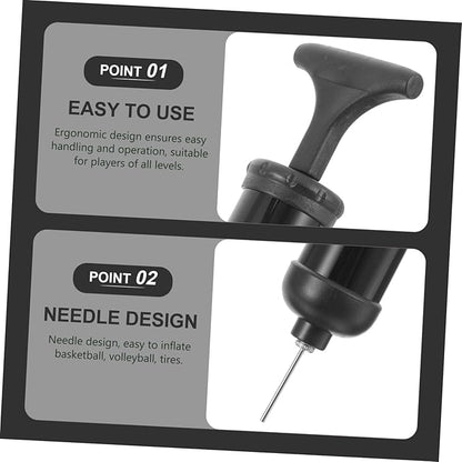 Milisten -in-one Ball Inflation Pump Set Hand Pump for Basketball Soccer Volleyball Sturdy Easy to Use