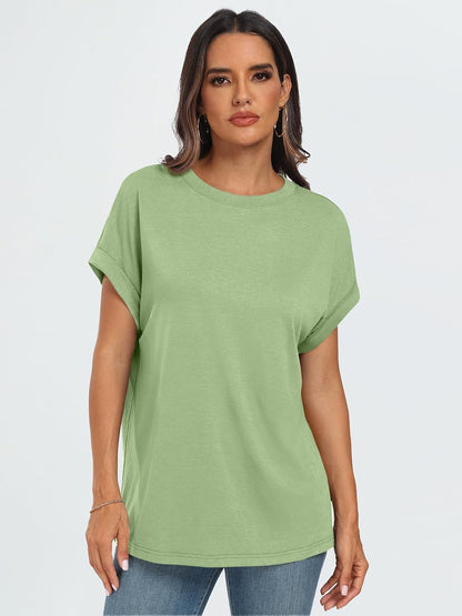 AUTOMET Women's Oversized Short Sleeve T Shirts Casual Summer Everyday Tops