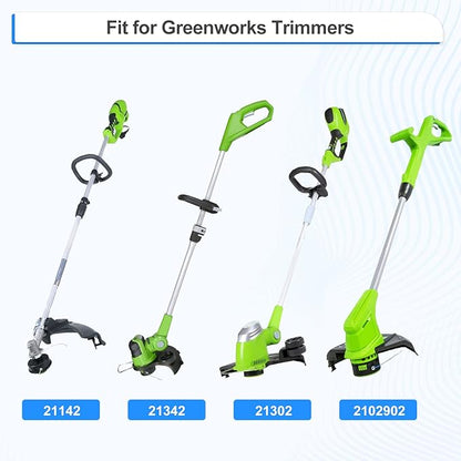 3 Pack Replacement Spool for Greenworks Weed Wacker String Compatible with Greenworks 20V, 40V Single Line Cordless Trimmers, Parts29252