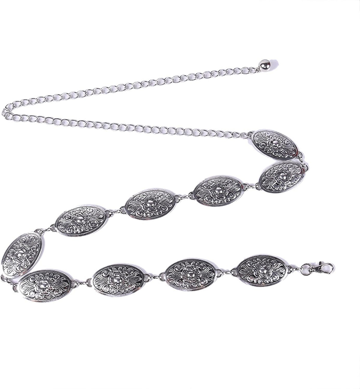 Ethnic Ladies Waist Chain Delicate Carved Flower Buckle Belt Banquet Dress Women Prom Party Waist Belt