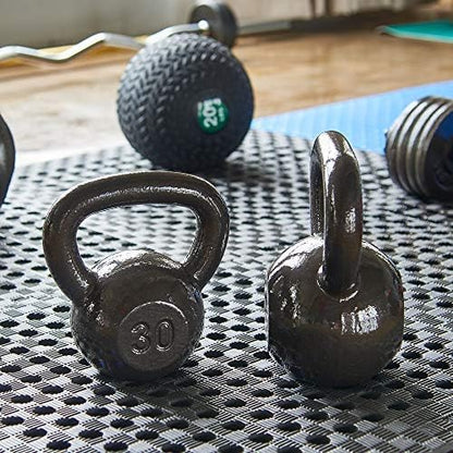 Kettlebell Cast Iron Solid Smooth Weights for Strength Training, Home Workout Gym, Training Kettlebells Sets for Women & Men
