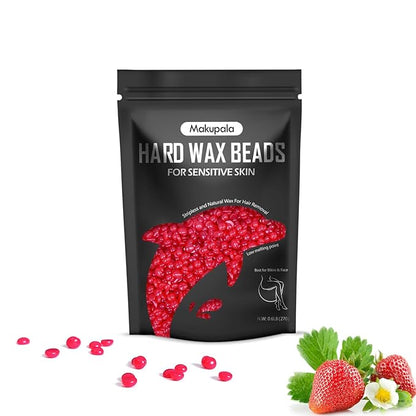 3.5oz Hard Wax Beads, Coarse Hair Removal Waxing Bead for Sensitive Skin Brazilian, Full Body, Bikini, Underarms, Back, Legs, Face, Back, Wax Beans Spa Home Salon