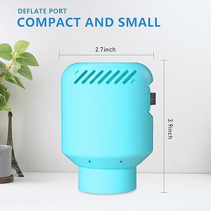 Electric Pump for Vacuum Storage Bags, Air Pump for Storage Bags,Portable Vacuum Pump for Various Vacuum Sealer Bags, Suitable for Common Vacuum Bags-Blue (No Storage Bags)