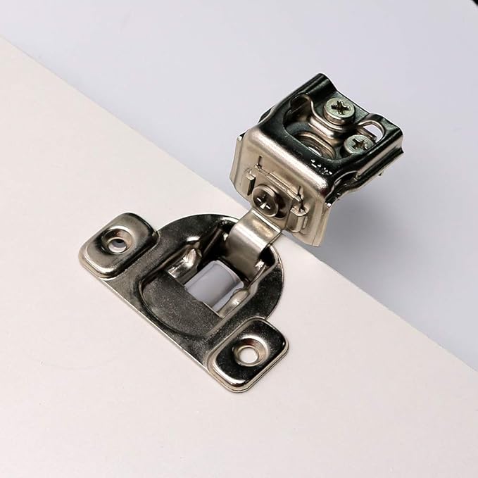 Soft Close Cabinet Hardware Hinges - homdiy HDSCH114SNB 1-14in Face Frame Kitchen Cabinet Hinges, 4 Pack Hinges with Built-in Dampers