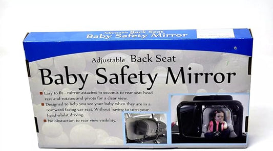 Adjustable Back Seat Baby Safety REAR FACING Mirror for Car INTERIOR, Easy to Fit and Rotate