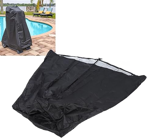 Swimming Pool Cleaner Cover 420D Silver Coated Oxford Fabric Robotic Pool Cleaner Cover with Vent Adjustable Rope