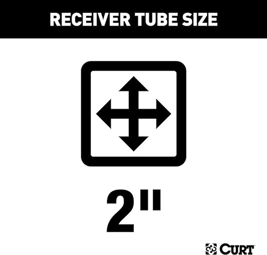 CURT 13534 Class 3 Trailer Hitch, 2-Inch Receiver, Compatible with Select Toyota Highlander , Black