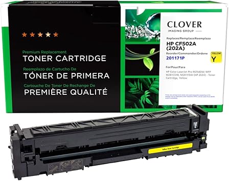 Clover Remanufactured Toner Cartridge Replacement for HP CF502A (HP 202A)  Yellow