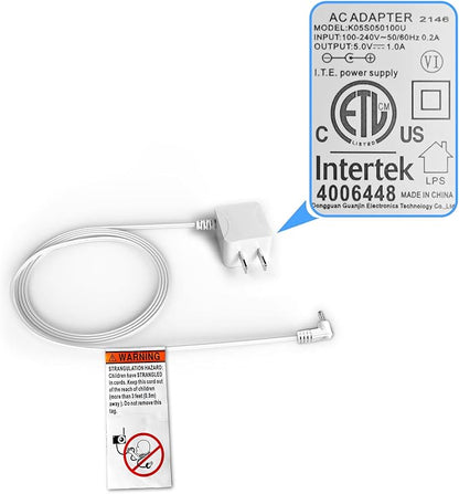 HelloBaby Official replacement charger for baby monitor HB6550HB6560HB50-5V, baby monitor power cable adapter, charging cable for HelloBaby (2022 models) with