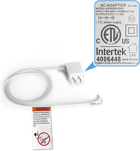 HelloBaby Official replacement charger for baby monitor HB6550HB6560HB50-5V, baby monitor power cable adapter, charging cable for HelloBaby (2022 models) with