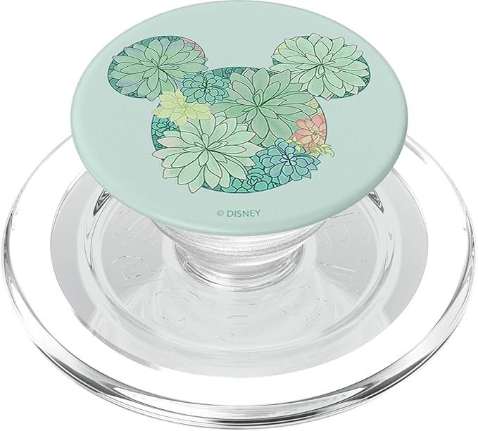 Disney Mickey  Friends Succulents Filled Mouse Silhouette PopSockets MagSafe PopGrip for iPhone
