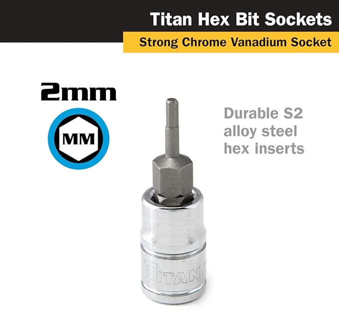 Titan 15602 14-Inch Drive x 2mm Hex Bit Socket