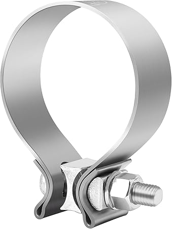EVIL ENERGY 2.5 Inch Exhaust Clamp,2 12" Narrow Band Muffler Clamp Stainless Steel for Pipes,Mufflers,Catalytic Converters 1PCS