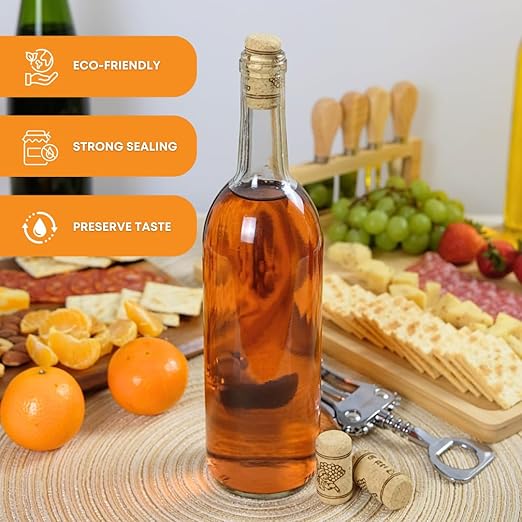 FastRack Bag of 20, #8 Straight Wine Corks for Wine Bottles | 7/8" x 1-3/4" Beige | Bottle Stoppers | Replacement Corks for Bottles – Reliable Fit and Consistent SealFastRack Bag of 30, #8 Straight Wine Corks for Wine Bottles | 7/8" x 1-3/4" Beige | Bo...