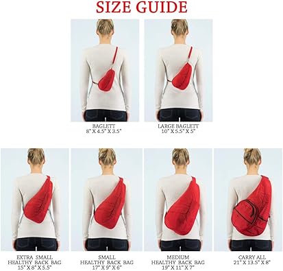AmeriBag 19" Microfiber Crossbody Sling Healthy Back Bag