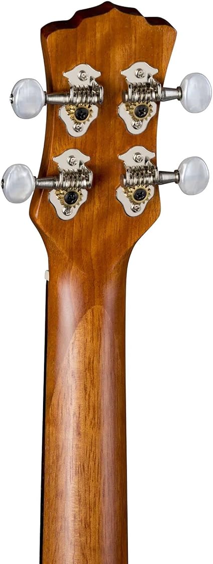 Luna Tattoo Concert Mahogany Ukulele with Gig Bag, Satin Natural