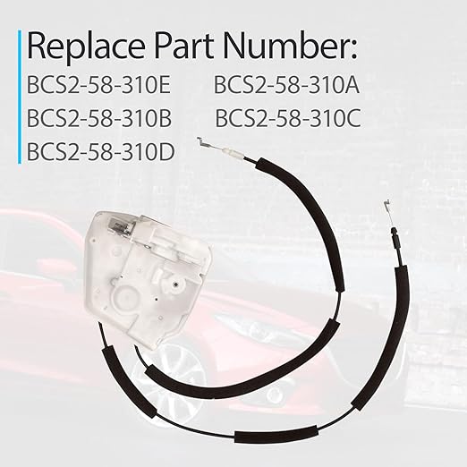 Door Lock Latch Actuator Compatible with 2010-2013 Mazda 3 Replace BCS2-58-310E BCS2-58-310A, Front Right Passenger Side