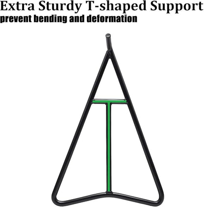 Eapele Triangle Stand for Dirt Bike, Solid Steel Structure Dirt Bike Stand, Universal for 80-500cc Supermoto Motocross Enduro Pit Bike-Black