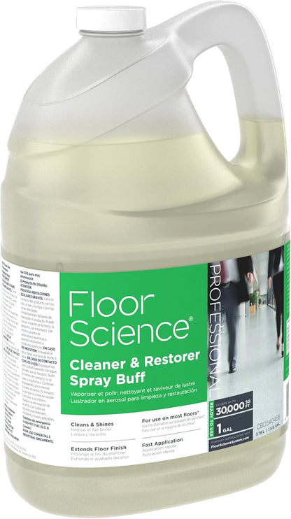 Diversey Floor Science Cleaner & Restorer Spray Buff, Ready to Use, 1 gal