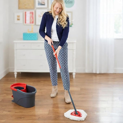 Triangular Microfiber Spin Mop Replacement Heads, Pack of 1 – Washable Mop Refills for Hard Floors