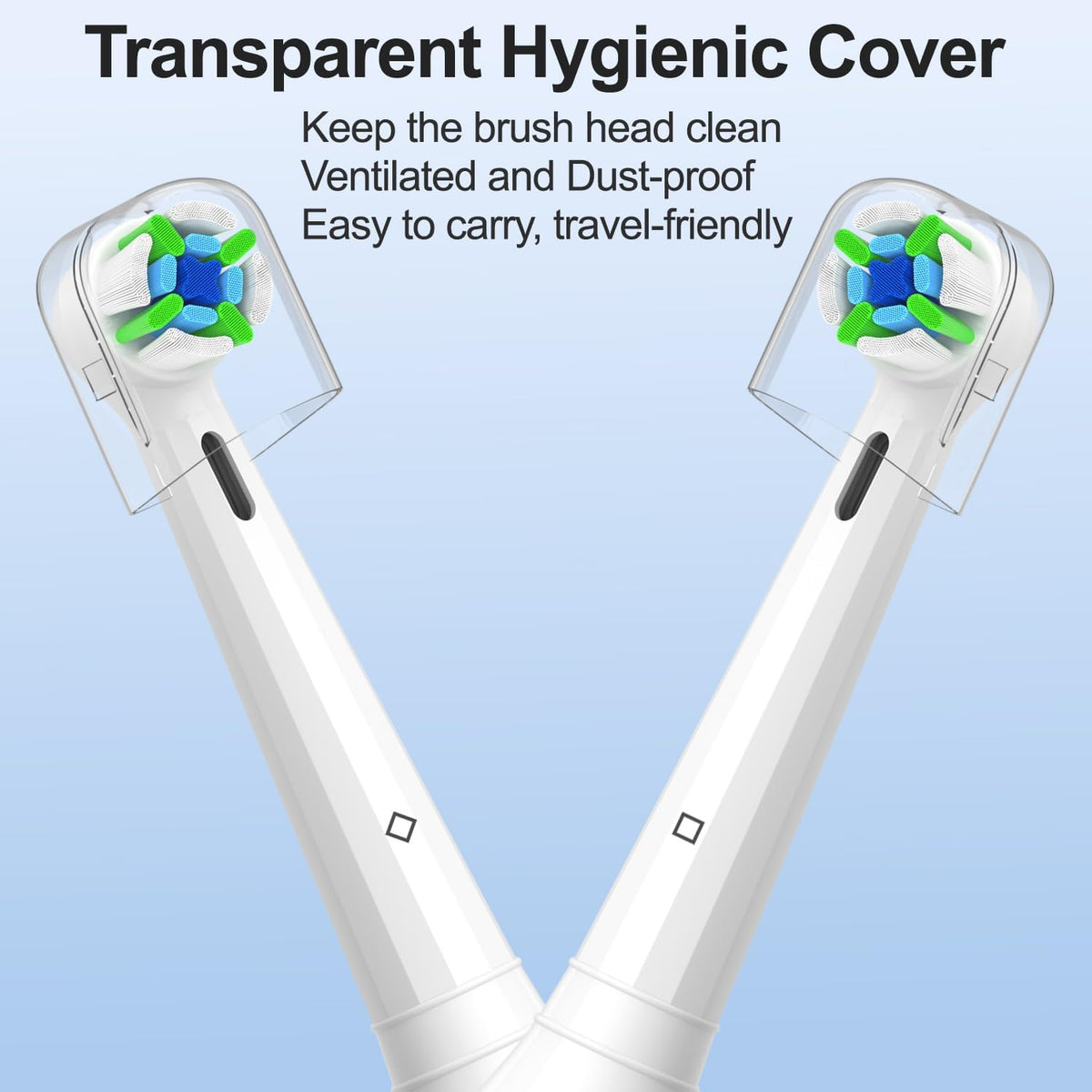 Qitizu Replacement Heads Compatible with Oral B iO Electric Toothbrush, Replacement Toothbrush Heads Fit for Oral-B iO 2/3/4/5/6/7/8/9/10 Series Toothbrush, only 7 Packs (White)