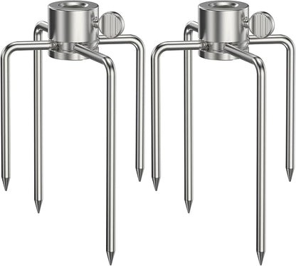 Onlyfire 6007 Stainless Steel Grill Rotisserie Meat Forks(1-Pair)- Only Fits 516" Square Spit Rods
