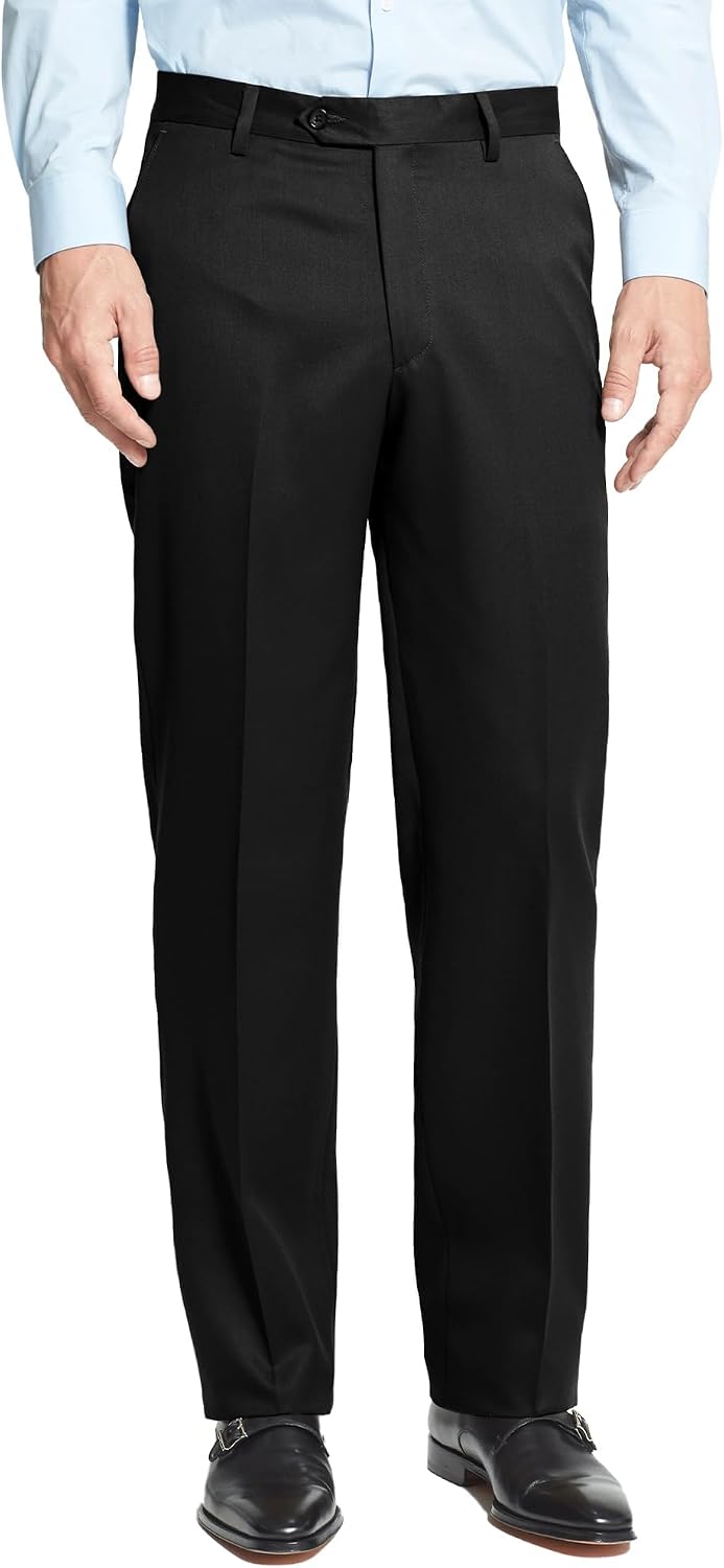Men's Expandable Waist Dress Pants | Premium Stretch Texture Weave Work to Weekend Pants