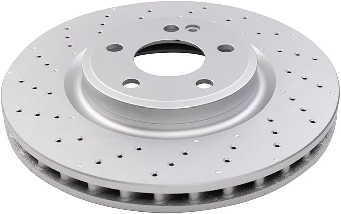 TRQ Front Brake Rotors Set Compatible with 2014-2019 Mercedes-Benz CLA250 2015-2020 GLA250