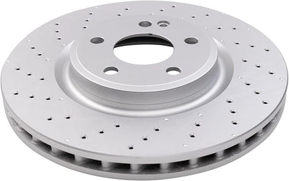 TRQ Front Brake Rotors Set Compatible with 2014-2019 Mercedes-Benz CLA250 2015-2020 GLA250