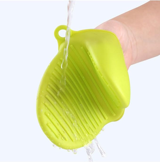 JZRH Anti-scalding Gloves Bowl Clip Thickened Food Grade Silicone Kitchen Insulation Board Clip Oven Bowl Clip Blacknew32gsingle