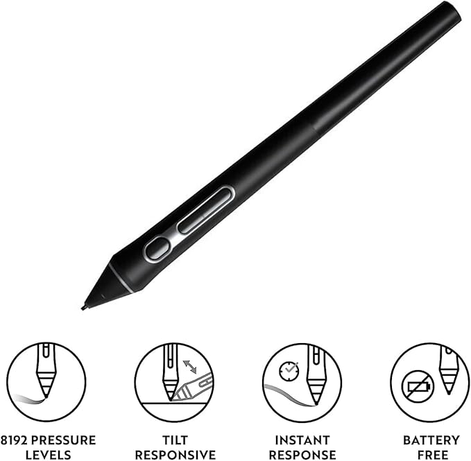 Pro digital pen for Wacom Pen Pro 3D-KP505 suitable for graphic drawing tablet compatible with Intuos Pro PTH460 PTH660 PTH660P PTH860 PTH860P for Mobile Studio Pro DTHW1320