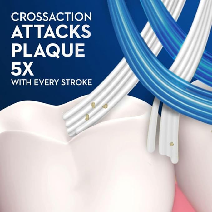 Oral-B CrossAction All in One Toothbrushes, Soft, 2 Count (Pack of 2)