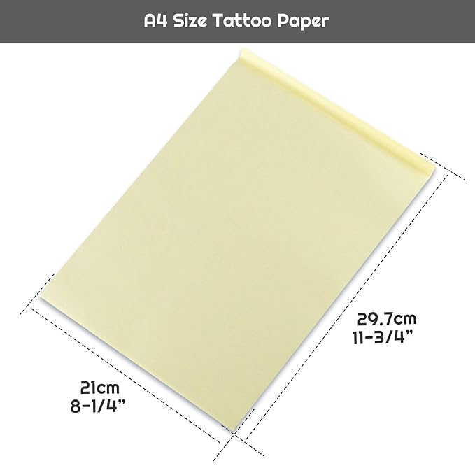 Tattoo Transfer Paper, Cridoz 100 Sheets Tattoo Stencil Transfer Paper for Tattooing Blue