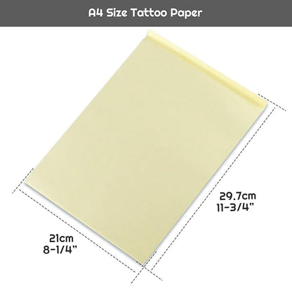 Tattoo Transfer Paper, Cridoz 100 Sheets Tattoo Stencil Transfer Paper for Tattooing Blue